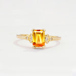 ML07055 Citrine Ring - Yellow-Gold