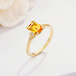 ML07055 Citrine Ring - Additional view