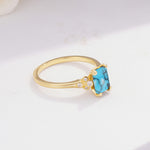 ML07055 Turquoise Ring - White-Gold
