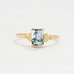 ML07055 Moss Agate Ring - Yellow-Gold