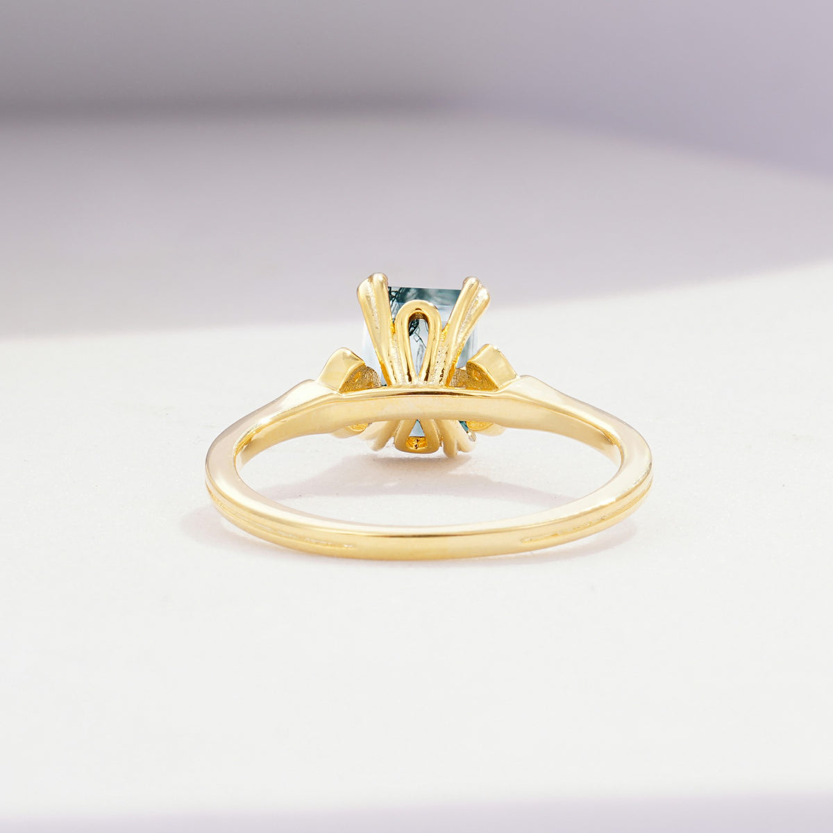 ML07055 Moss Agate Ring - Additional view