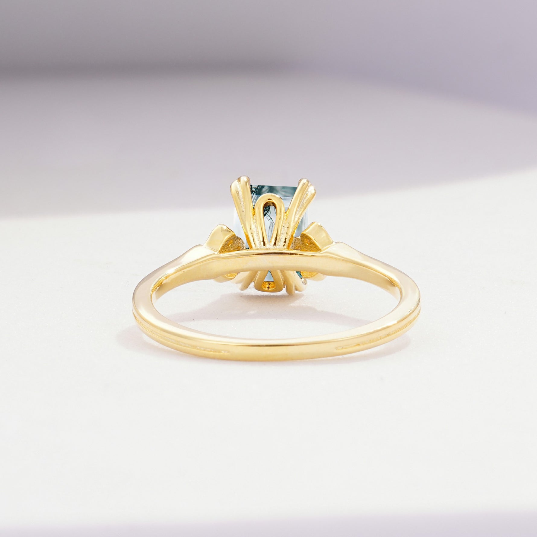 ML07055 Moss Agate Ring - Additional view