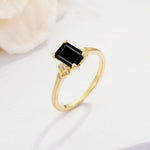 ML07055 Black Onyx Ring - Additional view
