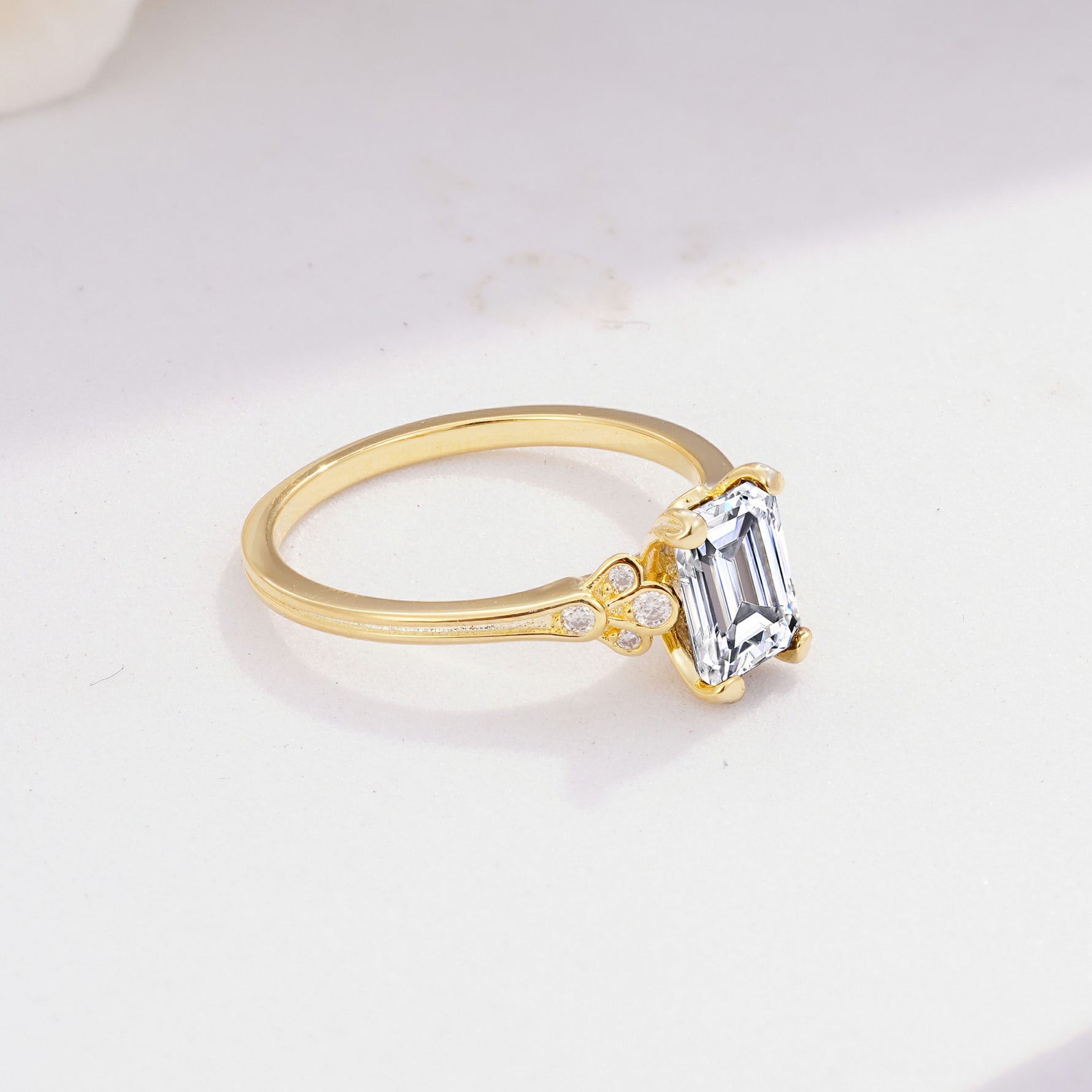 ML07055 Lab Diamond Ring - White-Gold