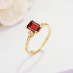 ML07055 Garnet Ring - Additional view