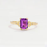 ML07055 Amethyst Ring - Yellow-Gold