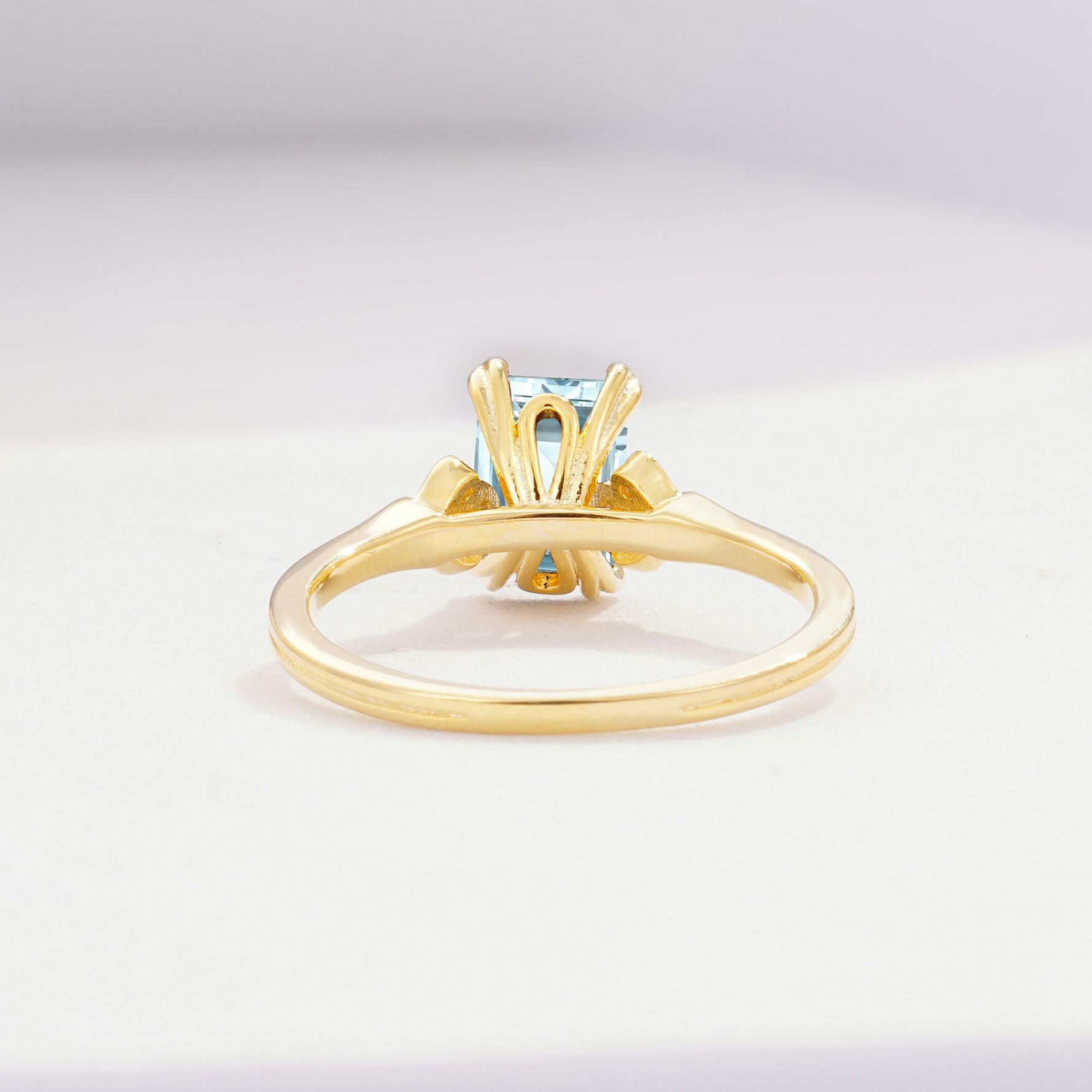 ML07055 Aquamarine Ring - Additional view