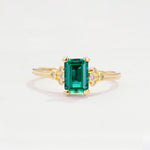 ML07055 Emerald Ring - Yellow-Gold