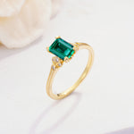ML07055 Emerald Ring - Additional view