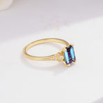 ML07055 Alexandrite Ring - White-Gold