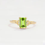 ML07055 Peridot Ring - Yellow-Gold