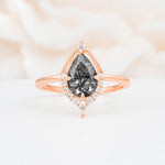 ML07057 Black Rutilated Quartz Ring - Additional view