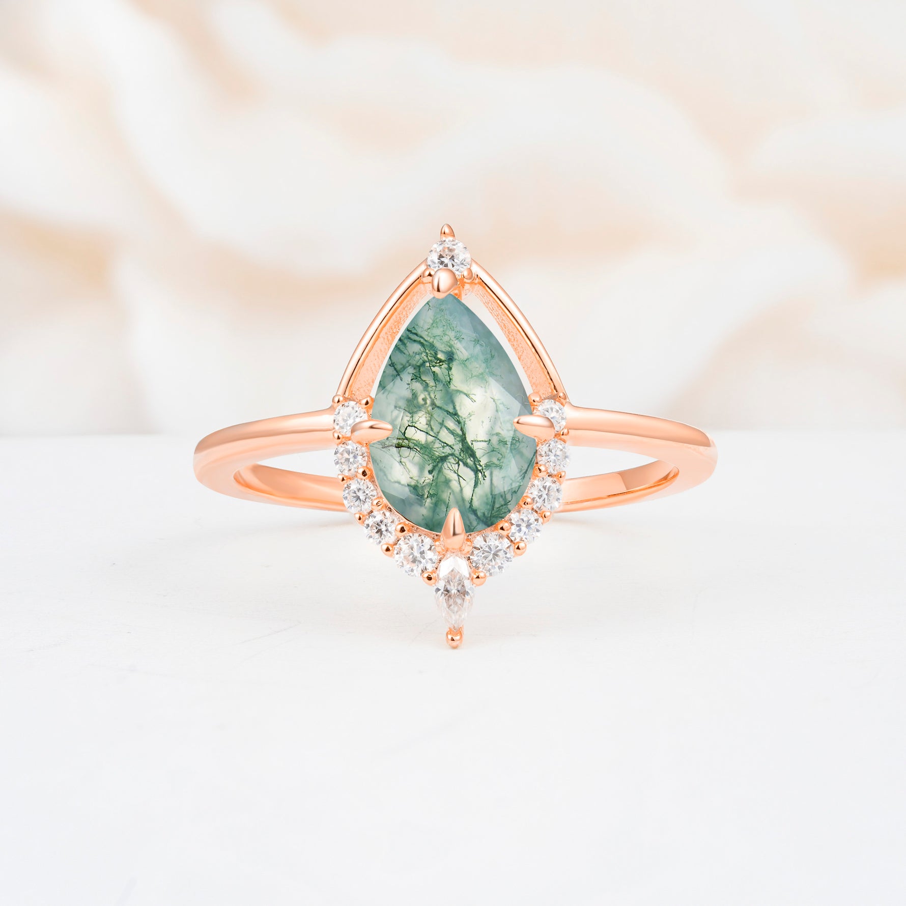 ML07057 Moss Agate Ring - Additional view