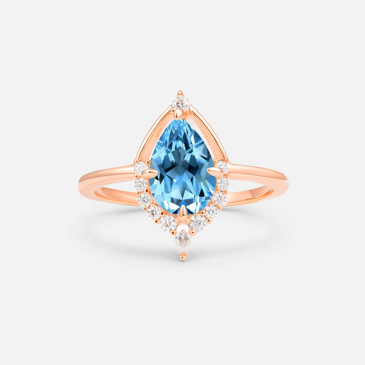 ML07057 Aquamarine Ring - Additional view