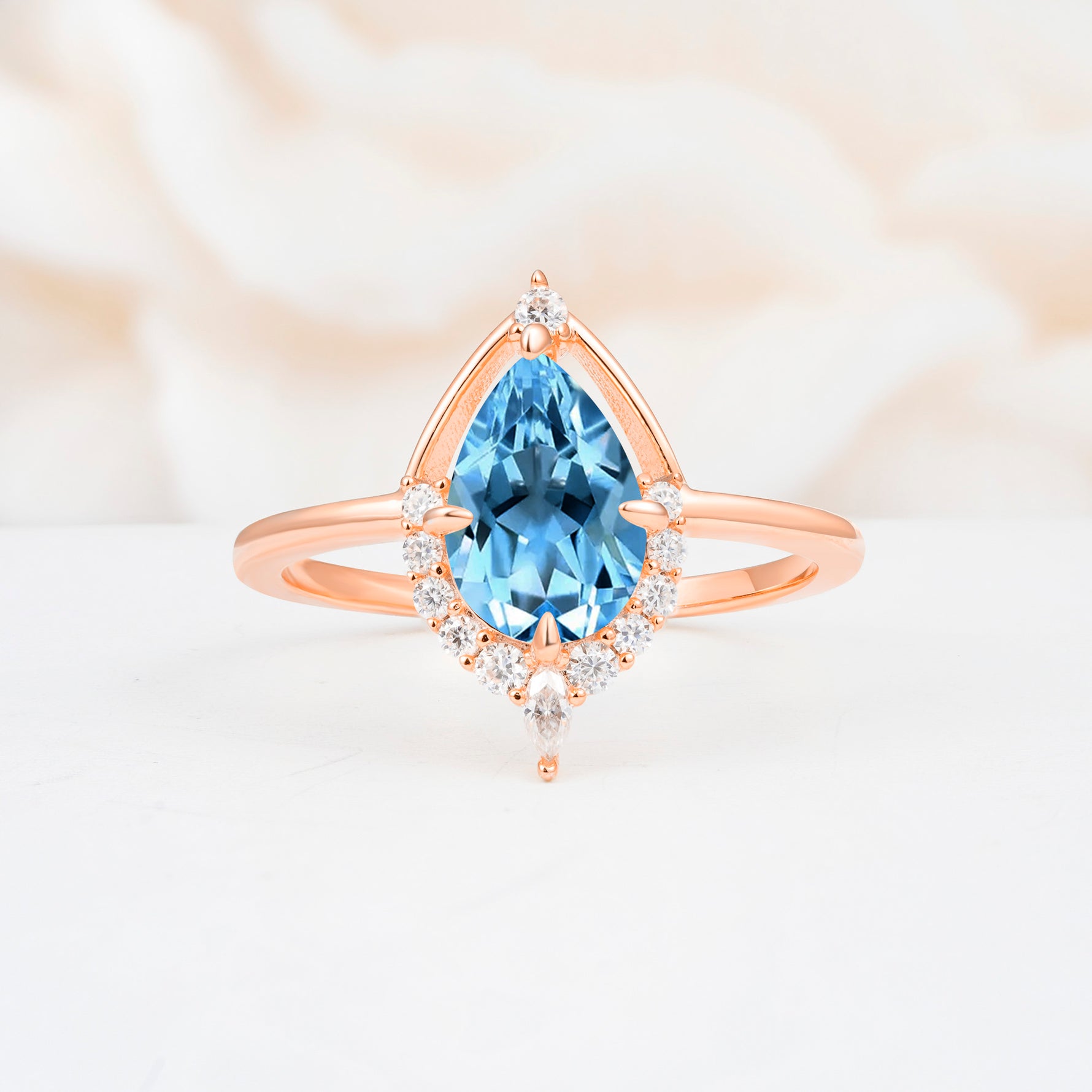 ML07057 Aquamarine Ring - Additional view