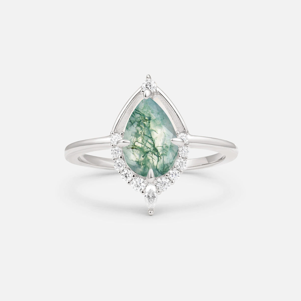 ML07057 Moss Agate Ring - Additional view