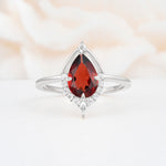 ML07057 Garnet Ring - Additional view