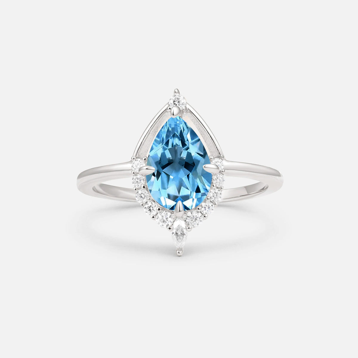 ML07057 Aquamarine Ring - Additional view
