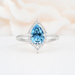 ML07057 Aquamarine Ring - Additional view