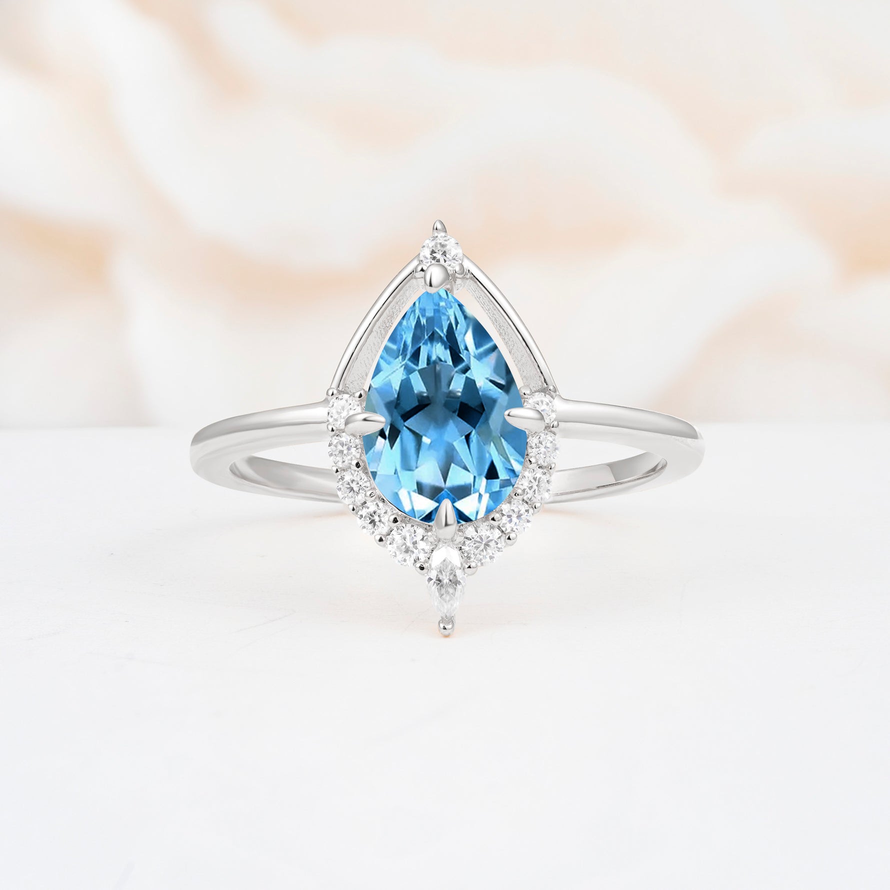 ML07057 Aquamarine Ring - Additional view