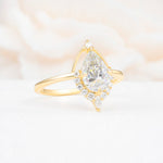ML07057 Moissanite Ring - White-Gold