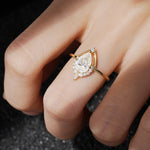 ML07057 Moissanite Ring - Rose-Gold