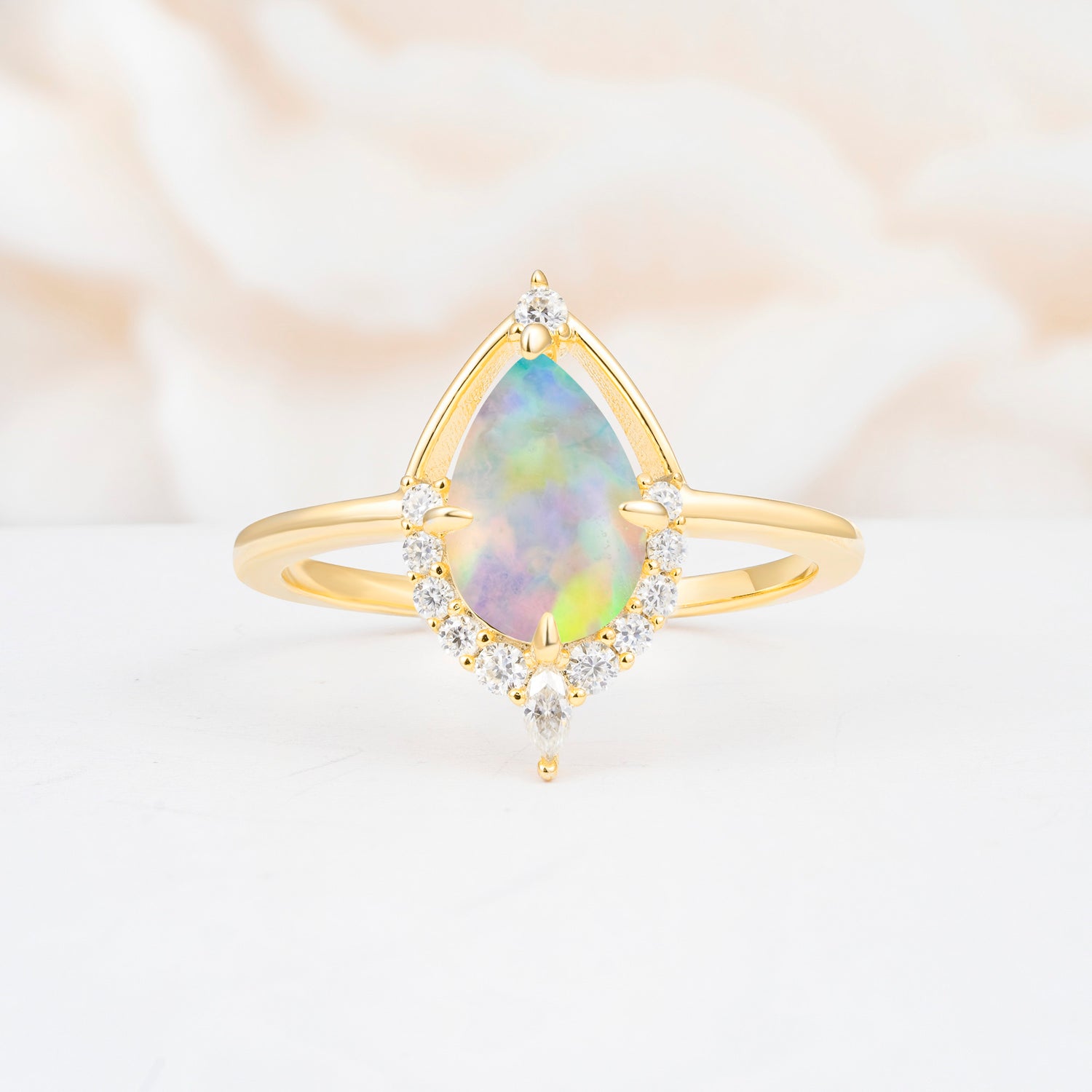 ML07057 Fire Opal Ring - Additional view