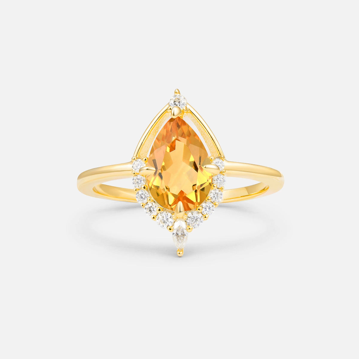 ML07057 Citrine Ring - Yellow-Gold