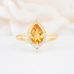 ML07057 Citrine Ring - Yellow-Gold