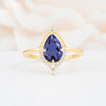 ML07057 Tanzanite Ring - Yellow-Gold