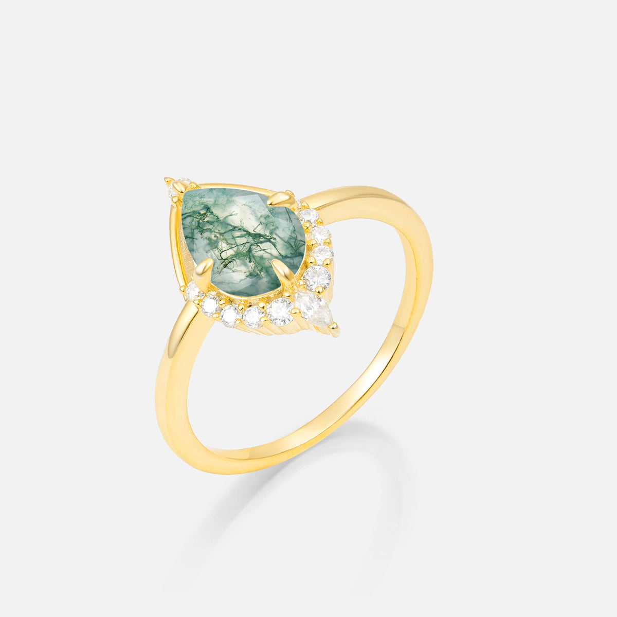 ML07057 Moss Agate Ring - Additional view
