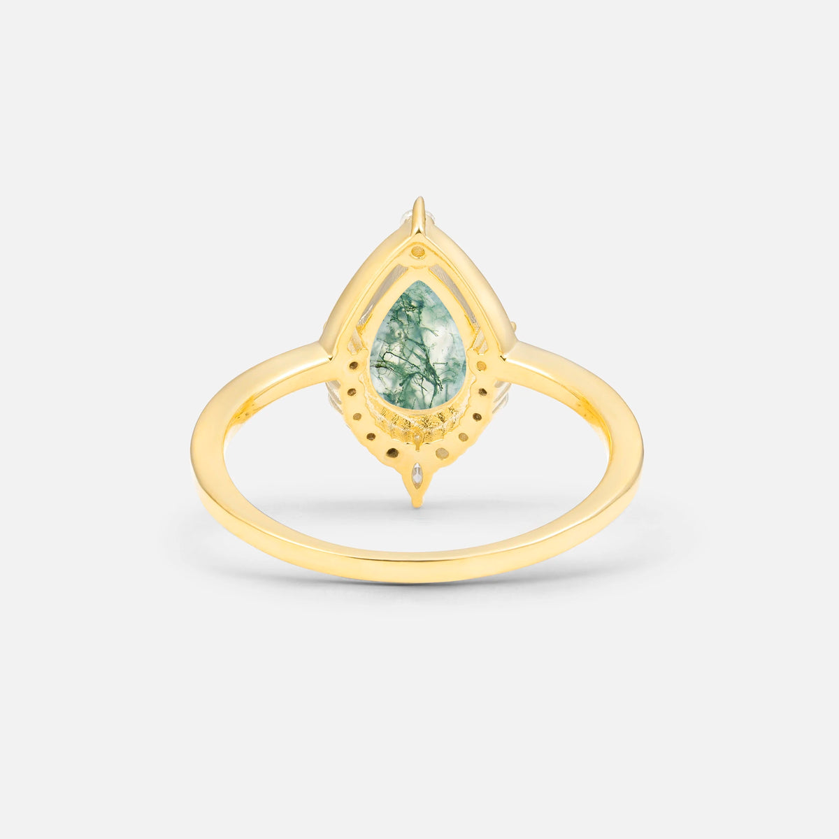 ML07057 Moss Agate Ring - Additional view