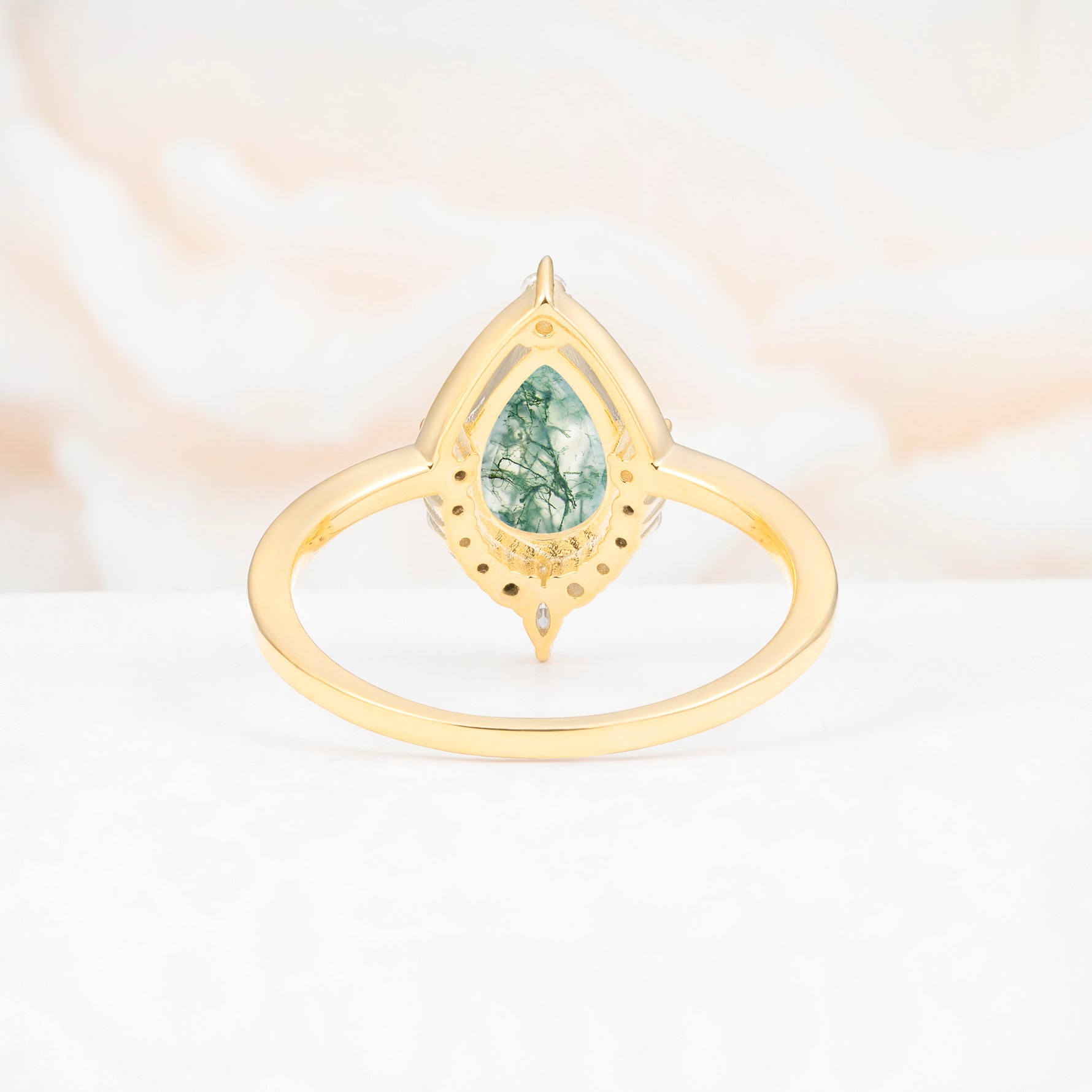 ML07057 Moss Agate Ring - Additional view