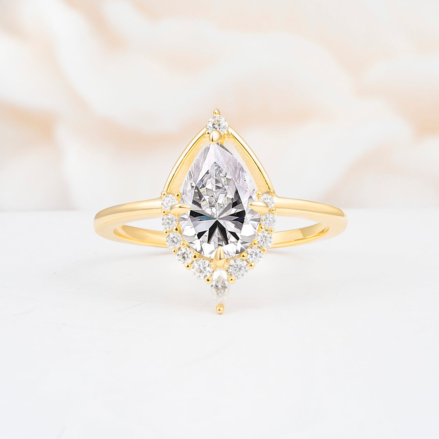 ML07057 Lab Diamond Ring - Yellow-Gold