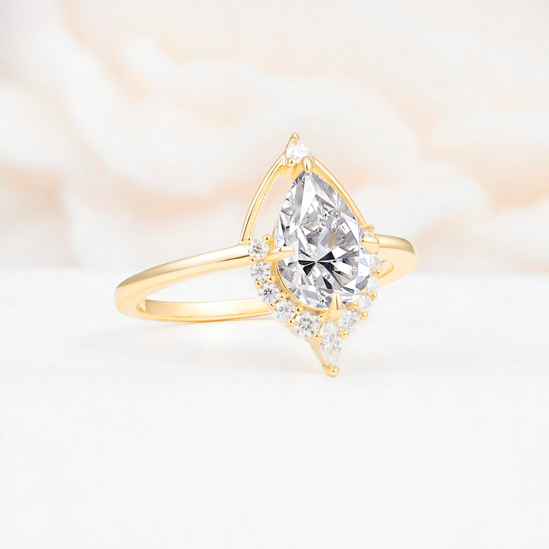 ML07057 Lab Diamond Ring - White-Gold