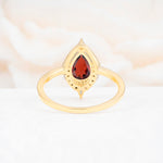 ML07057 Garnet Ring - Additional view