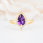 ML07057 Amethyst Ring - Yellow-Gold