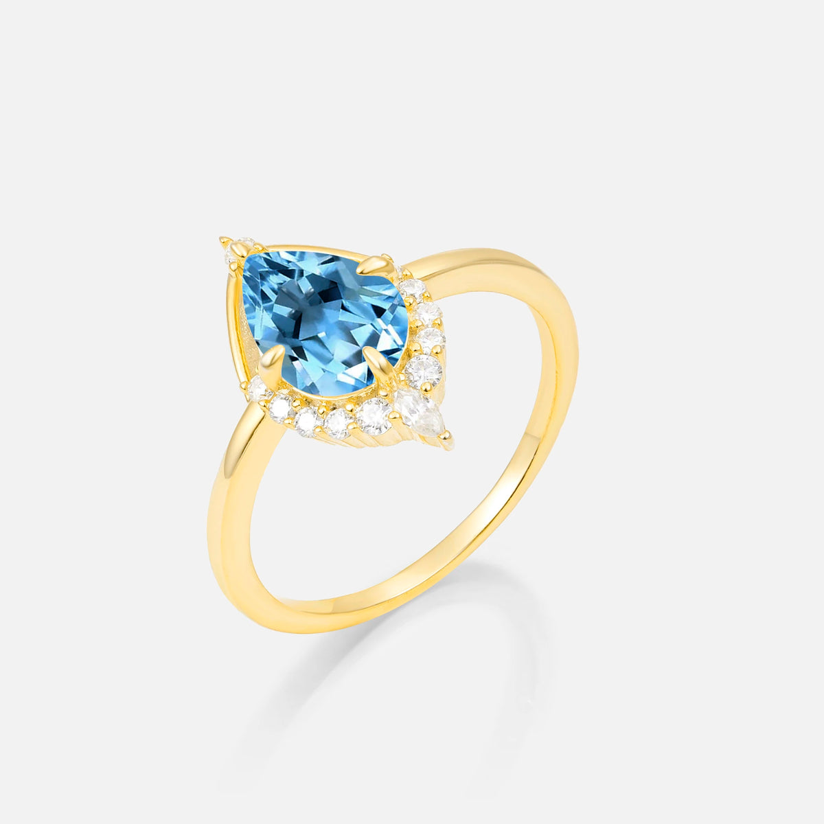 ML07057 Aquamarine Ring - Additional view