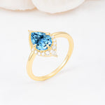 ML07057 Aquamarine Ring - Additional view