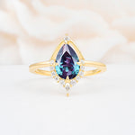 ML07057 Alexandrite Ring - Yellow-Gold