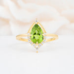 ML07057 Peridot Ring - Yellow-Gold