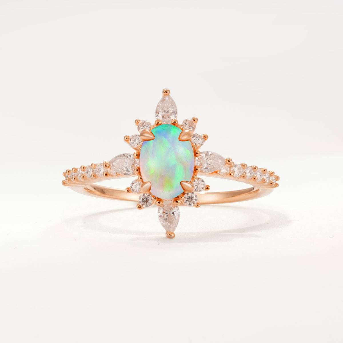 ML07058 Fire Opal Ring - Additional view