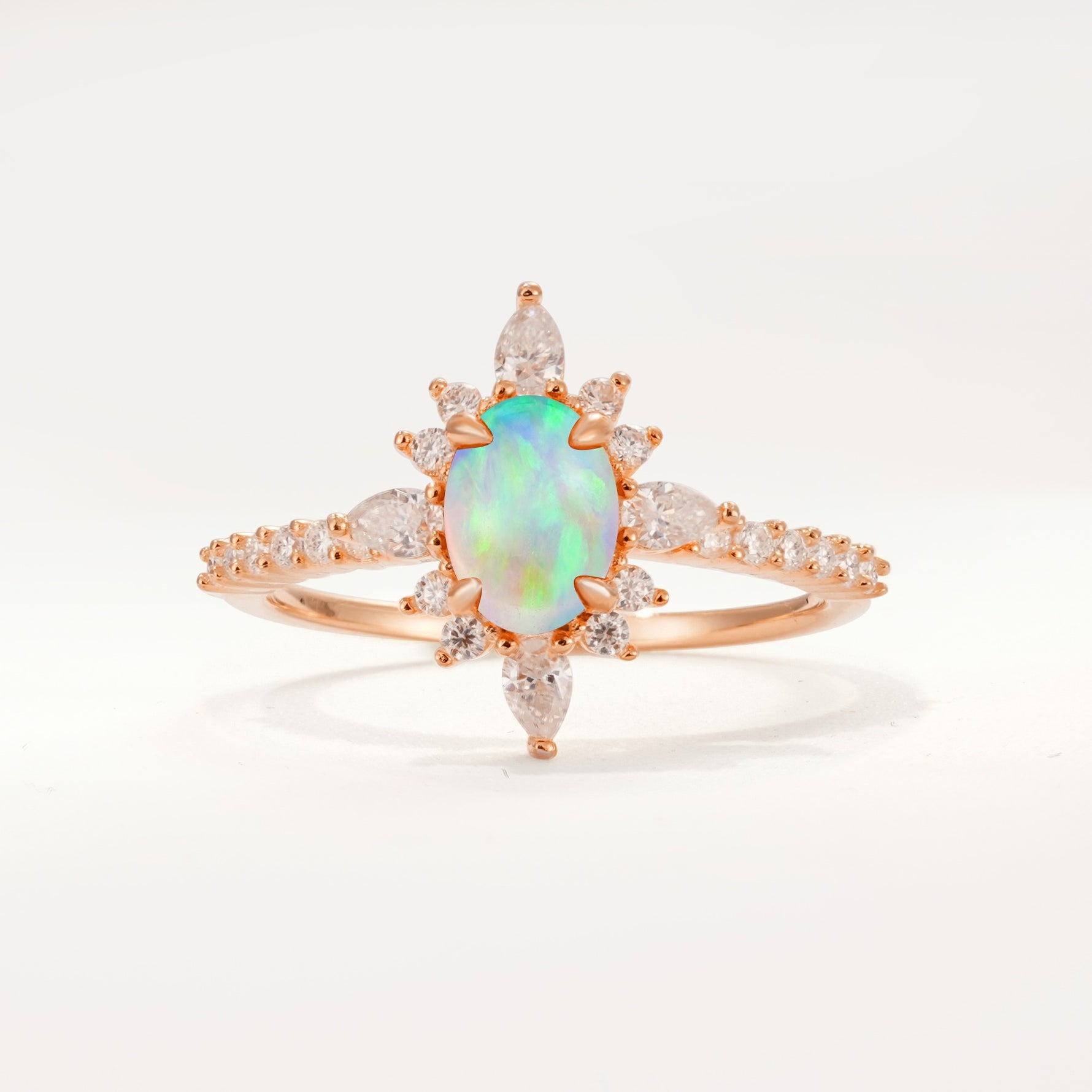 ML07058 Fire Opal Ring - Additional view