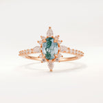 ML07058 Moss Agate Ring - Additional view