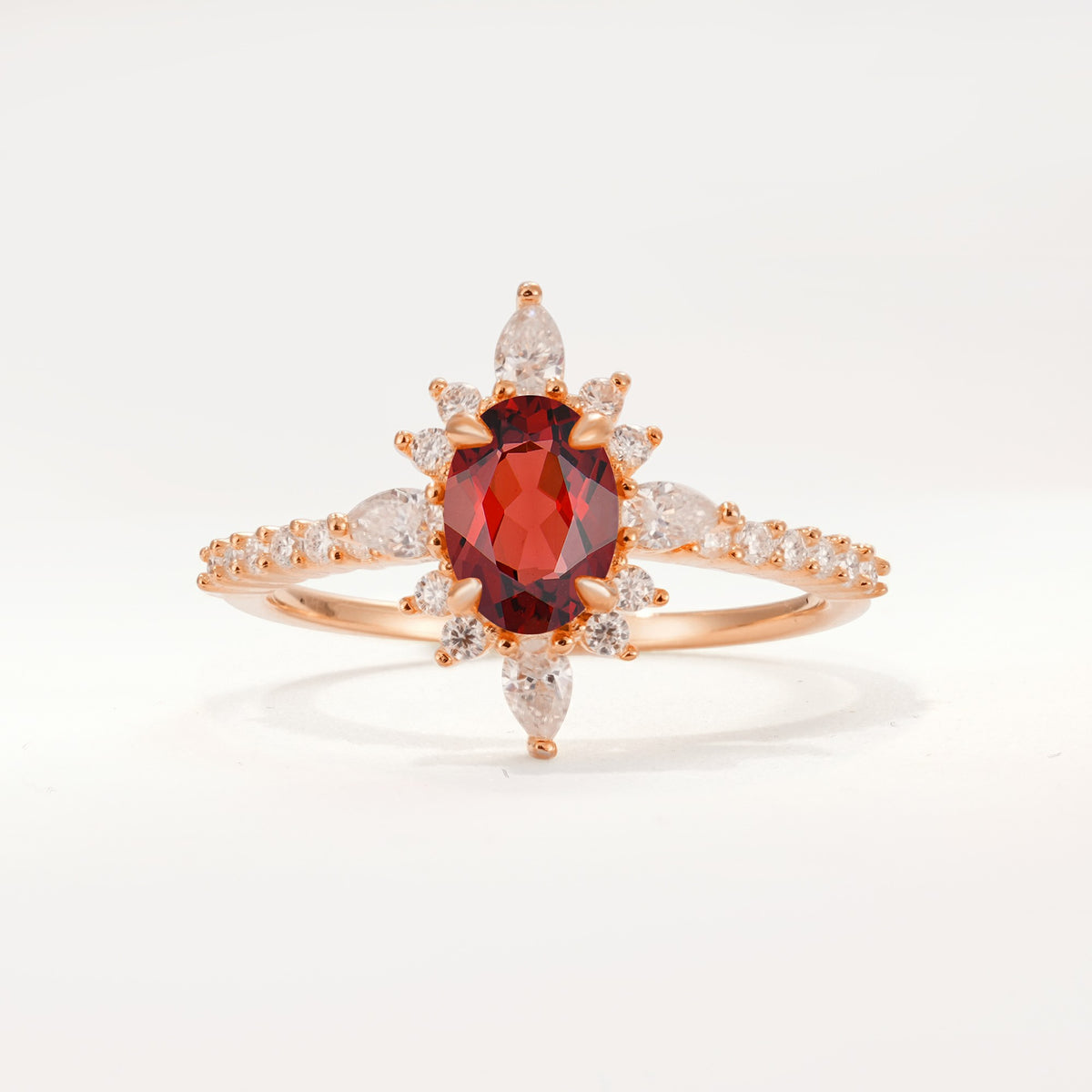 ML07058 Garnet Ring - Additional view