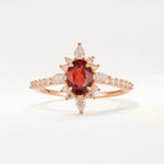 ML07058 Garnet Ring - Additional view