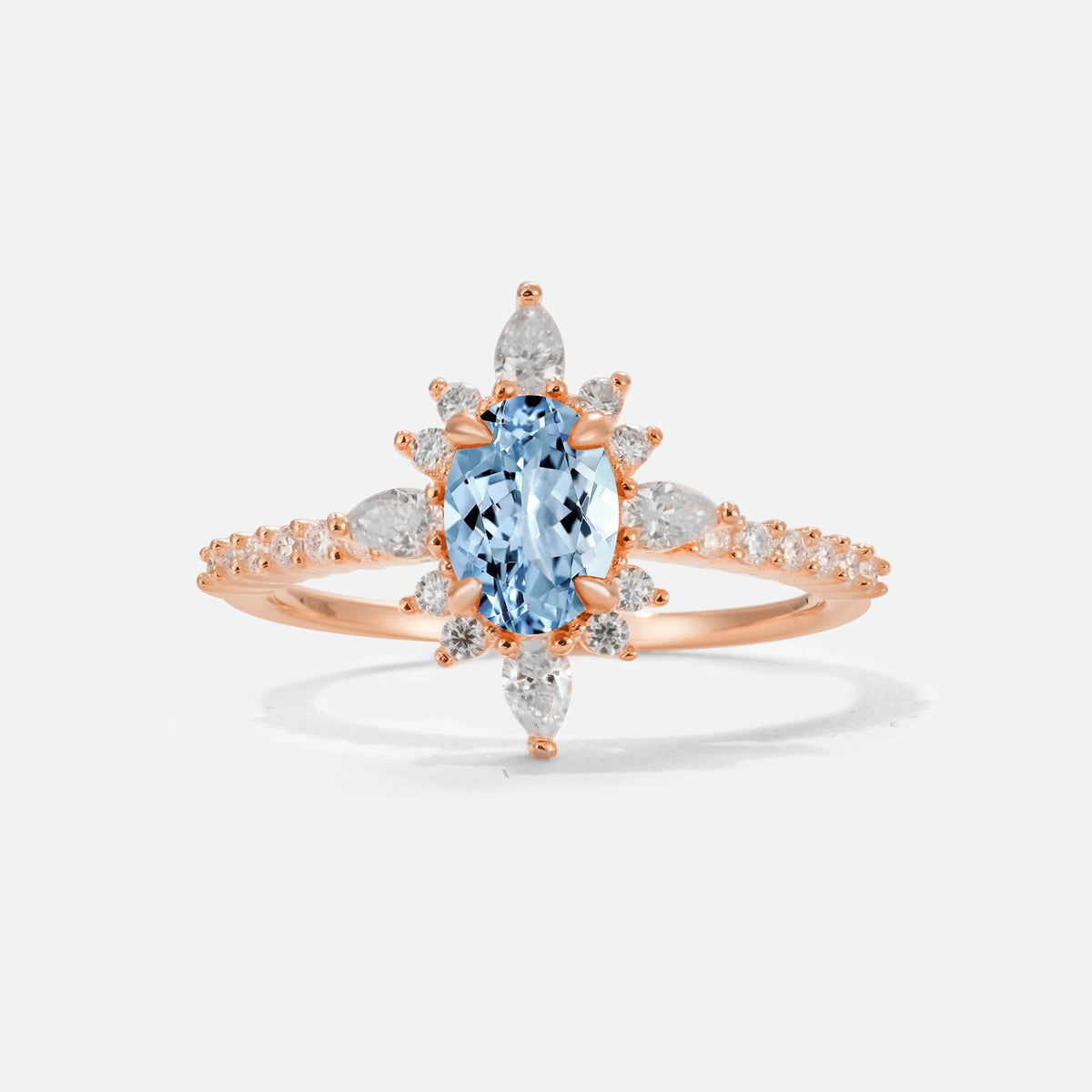ML07058 Aquamarine Ring - Additional view