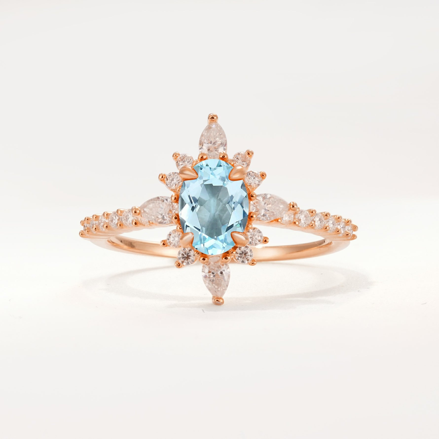 ML07058 Aquamarine Ring - Additional view