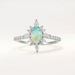 ML07058 Fire Opal Ring - Additional view