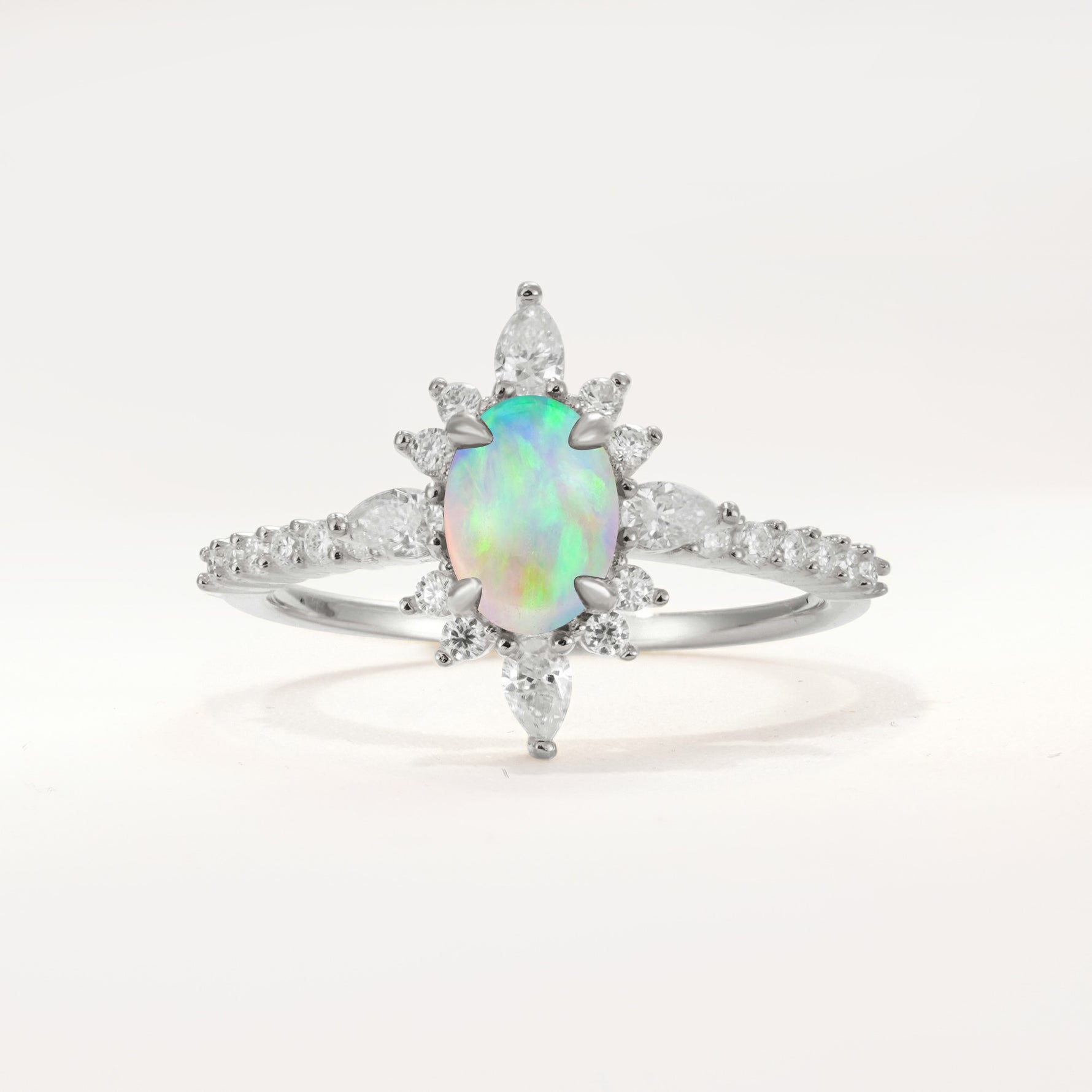 ML07058 Fire Opal Ring - Additional view